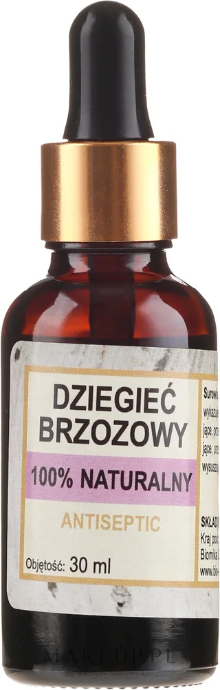Натуральное масло берёзового дёгтя Biomika для ухода за кожей, ванны и ароматерапии 30 мл
