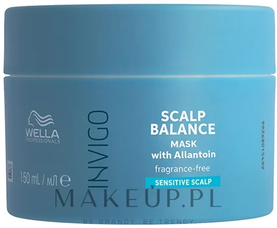 Wella Professionals Wella Professionals Invigo Balance Senso Calm Sensitive Mask - Маска для волос Wella Invigo Senso Calm для чувствительной кожи головы, успокаивающая, аллантоин, без отдушки, 150 мл