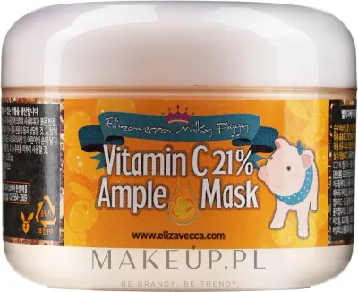 Маска для лица Elizavecca Milky Piggy с витамином C 21% разогревающая выравнивающая тон 100 г