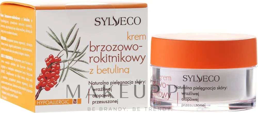 Крем для лица Sylveco берёзово-облепиховый с бетулином гипоаллергенный 50 мл