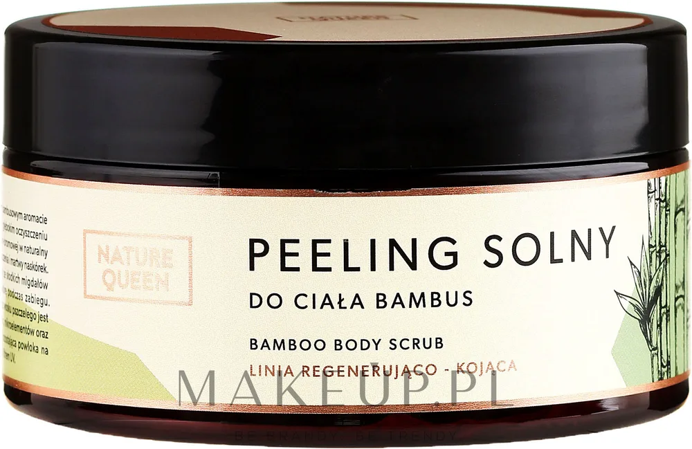 Скраб солевой для тела Nature Queen Bamboo с бамбуком восстанавливающий, 250 г