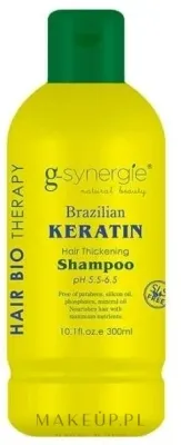 Кератиновый шампунь G-synergie Brazilian Keratin с маслом арганы, без сульфатов и парабенов, 300 мл