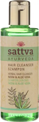 Шампунь Sattva Neem i Aloes для тонких, сухих и ломких волос, 210 мл