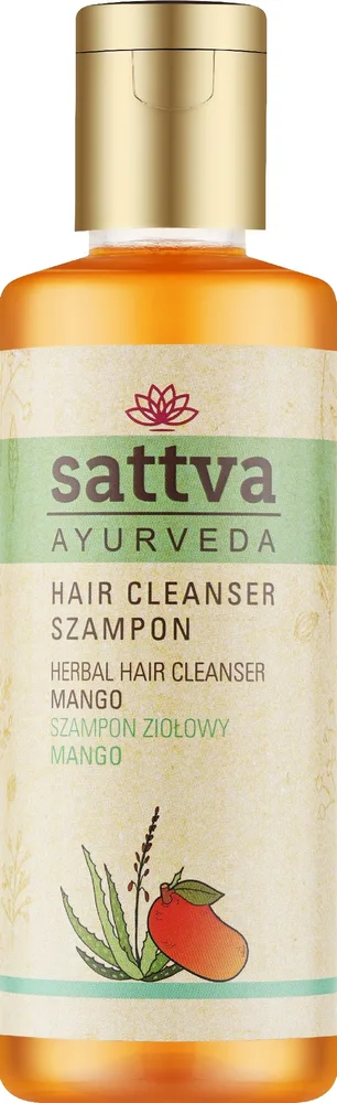 Травяной шампунь Sattva Mango для питания сухих, тусклых волос, 210 мл