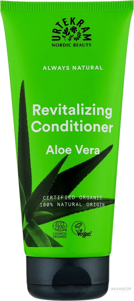 Восстанавливающий органический кондиционер для волос с алоэ вера Urtekram Organic Aloe Vera Conditioner, 180 мл