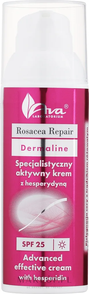 Крем для лица AVA Laboratorium Dermaline с гесперидином для чувствительной кожи SPF 25 50 мл