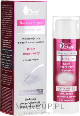 Крем для лица AVA Laboratorium Rosacea Repair Dermaline ночной с гесперидином 50 мл