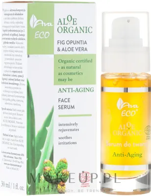 AVA Laboratorium AVA Laboratorium Eco Aloe Organic - Сыворотка для лица AVA Eco Aloe Organic антивозрастная с опунцией, алоэ и зелёным чаем 30 мл