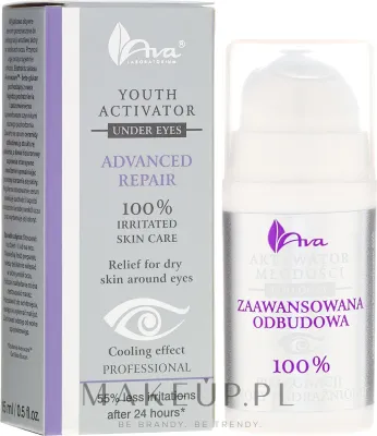 AVA Laboratorium AVA Laboratorium Professional Aktywator młodości - Сыворотка для области вокруг глаз AVA Professional Advanced Soothing с маслом ши алоэ и кокосовым маслом для чувствительной кожи 15 мл