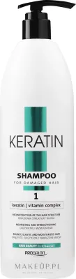 Шампунь Prosalon Keratin Hair Repair с кератином для повреждённых волос, 1000 г