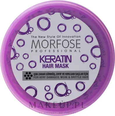 Маска для волос Morfose Buble Keratin кератиновая, протеины кукурузы, пшеницы, сои, 500 мл