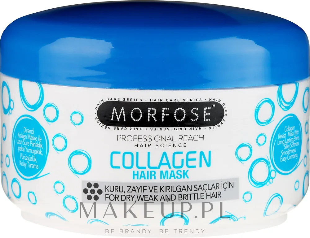 Маска для волос Morfose Buble Collagen коллагеновая, молочный протеин, 500 мл