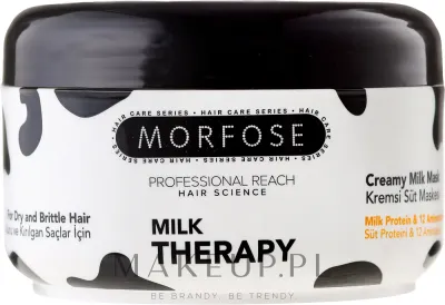 Маска для волос Morfose Milk Therapy молочная, для сухих ослабленных волос, молочный протеин, 12 аминокислот