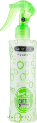 Двухфазный несмываемый кондиционер для волос с биотином Morfose Buble Biotin Conditioner