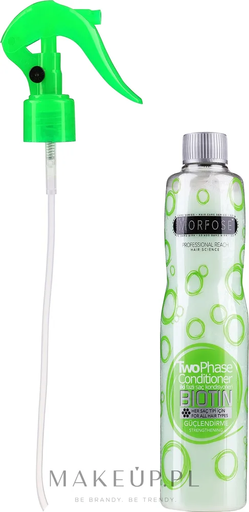 Двухфазный несмываемый кондиционер для волос с биотином Morfose Buble Biotin Conditioner