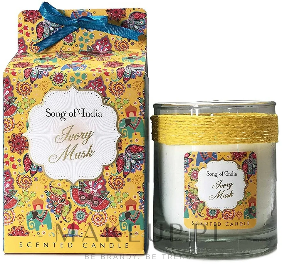 Song Of India Song of India Ivory Musk Scented Candle - Ароматическая свеча Ivory Musk (Белый мускус), 200 г