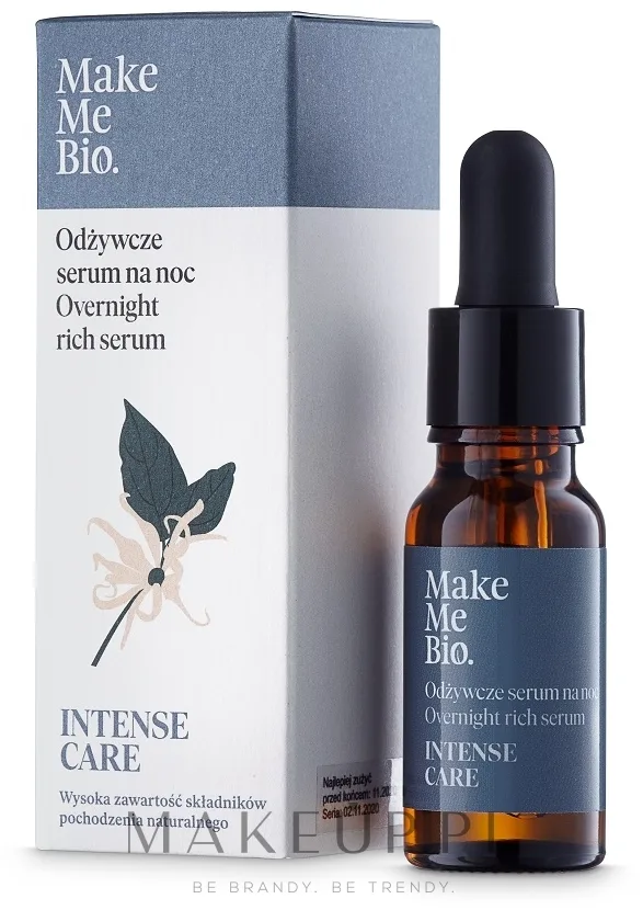 Сыворотка для лица Make Me Bio Super Serum интенсивно восстанавливающая масляная ночная натуральная 15 мл