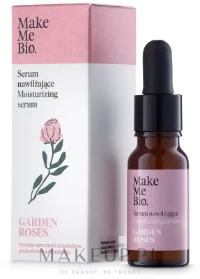 Сыворотка для лица Make Me Bio Garden Roses питательная натуральная с розовой водой для сухой и чувствительной кожи 15 мл