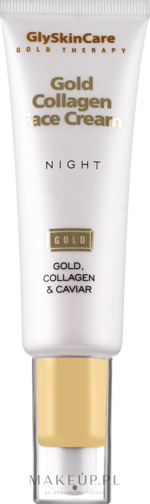 Крем для лица GlySkinCare Gold Collagen ночной с коллагеном и золотом для зрелой кожи 50 мл