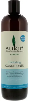 Увлажняющий кондиционер для сухих и повреждённых волос Sukin Hydrating Conditioner с маслом ши и оливы, 500 мл/ Сьюкин