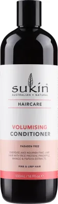 Кондиционер для придания объёма волосам Sukin Volumising Conditioner с рисовыми протеинами, 500 мл/ Сьюкин