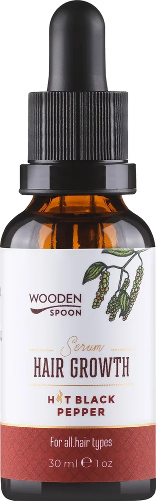 Сыворотка для роста волос с маслом семян чили Wooden Spoon Hair Growth Serum, 30 мл