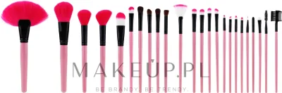 Набор профессиональных кистей для макияжа Tools For Beauty розовый 24 шт