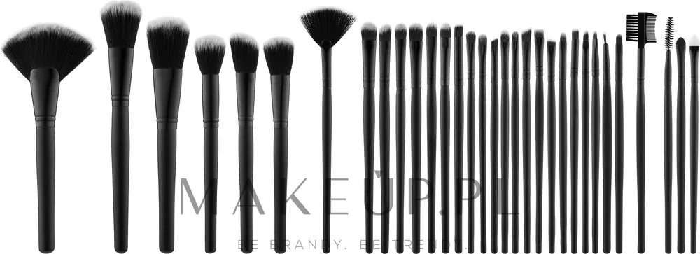 Набор профессиональных кистей для макияжа Tools For Beauty 32 шт. чёрный с чехлом