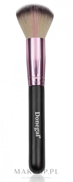 Кисть для пудры Donegal Love Pink 4078 с пушистым ворсом, 17 см