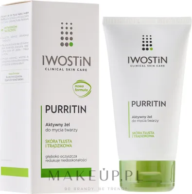Активный гель для умывания Iwostin Purritin Active Gel для жирной и проблемной кожи, 150 мл