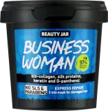 Маска для волос Beauty Jar Business Woman 3-минутная, для повреждённых волос, биоколлаген, кератин, шёлк, без парабенов, 150 г — фото 1