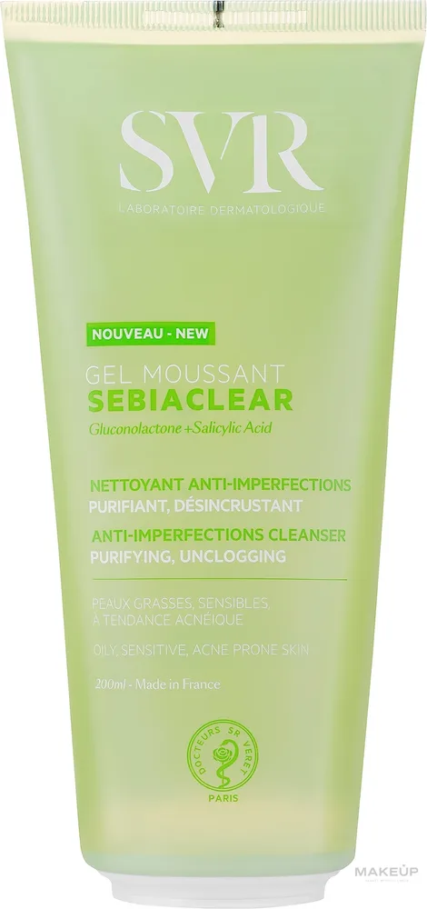 Очищающий гель SVR Sebiaclear Gel Moussant для жирной и проблемной кожи