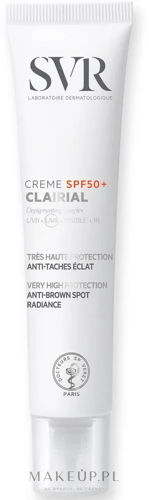 Крем для лица SVR Clairial солнцезащитный для выравнивания тона SPF 50+ 40 мл