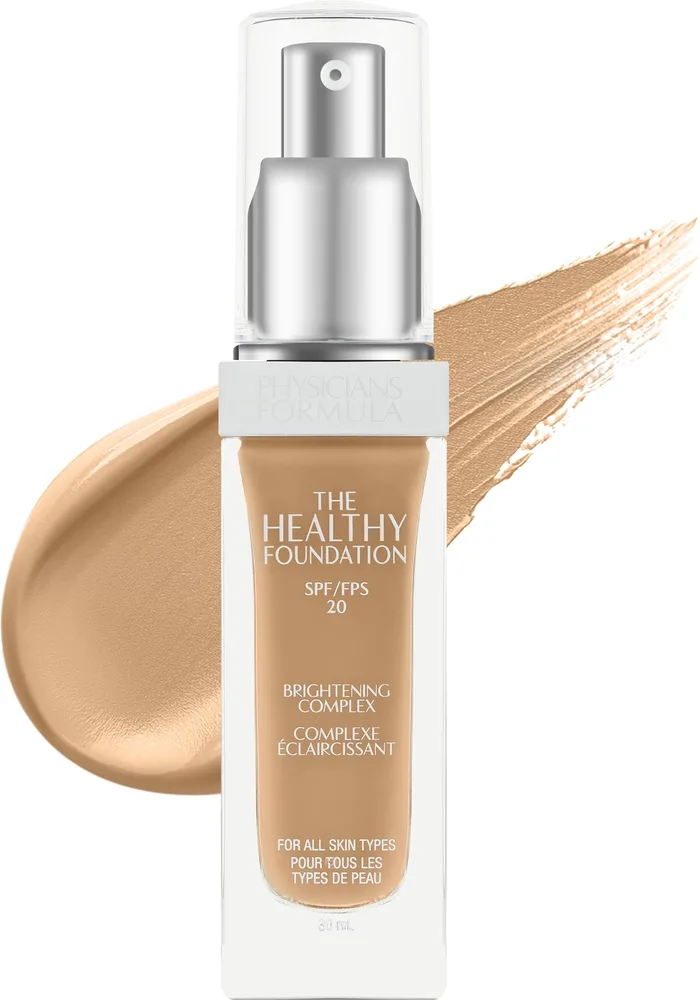 Тональная основа Physicians Formula The Healthy Foundation сияющая SPF 20, 30 мл, оттенок MW2