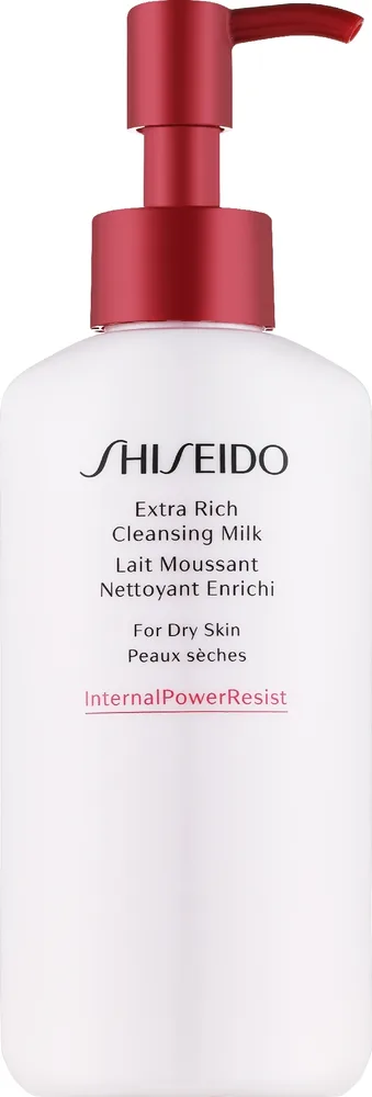 Shiseido Extra Rich насыщенное очищающее молочко для сухой кожи с юдзу рисом и шёлком 125 мл