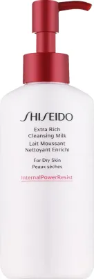 Shiseido Extra Rich насыщенное очищающее молочко для сухой кожи с юдзу рисом и шёлком 125 мл