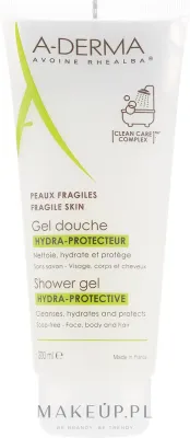 Увлажняющий гель для мытья тела A-Derma Hydra-Protective Shower Gel, 750 мл