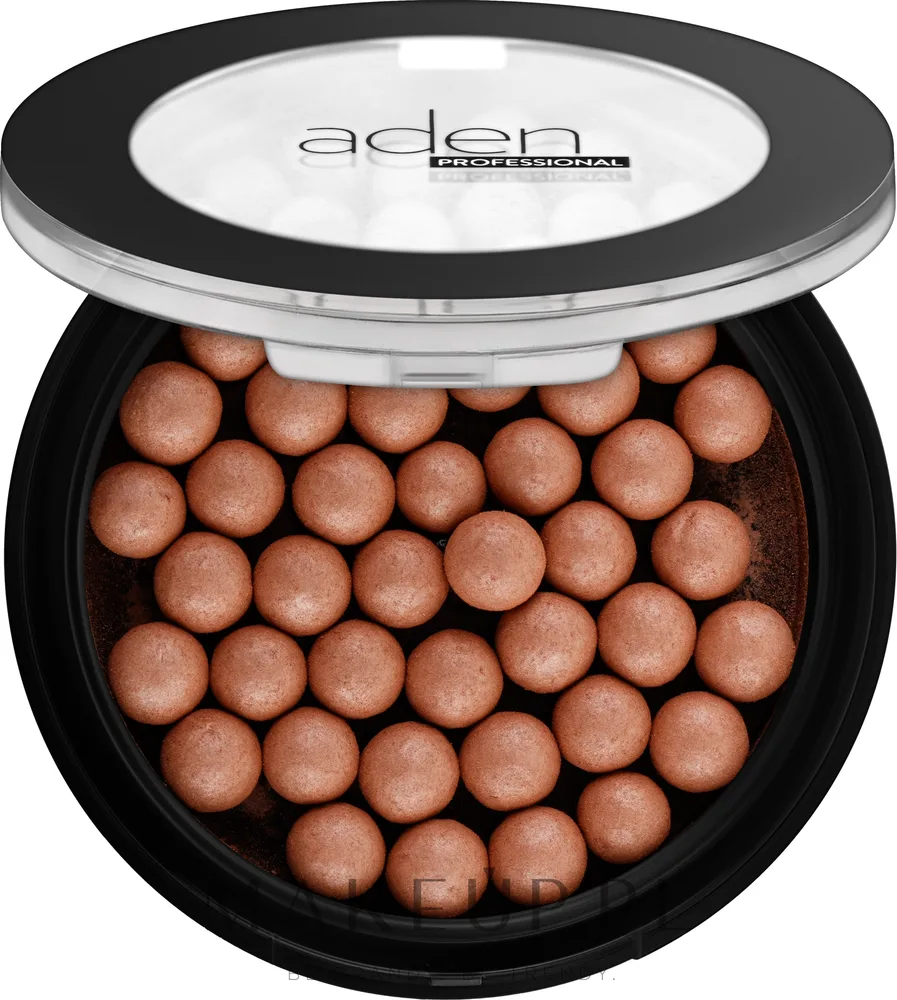 Бронзирующая пудра в шариках Aden Cosmetics Powder Pearls, 21 г, оттенок 02 - Latte