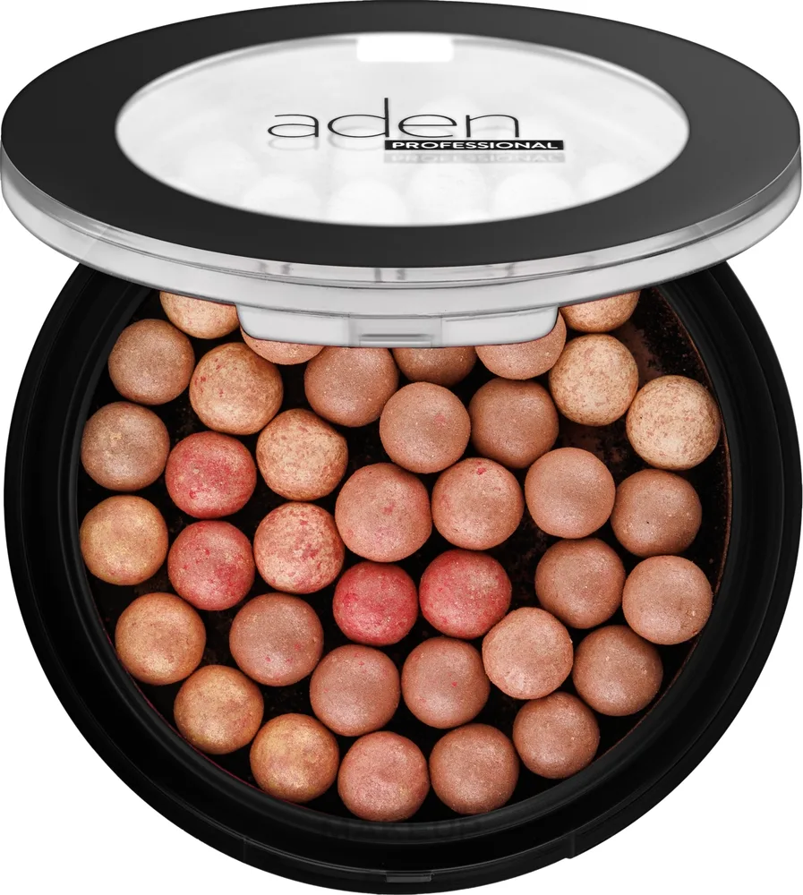 Бронзирующая пудра в шариках Aden Cosmetics Powder Pearls, 21 г, оттенок 04 - Amber