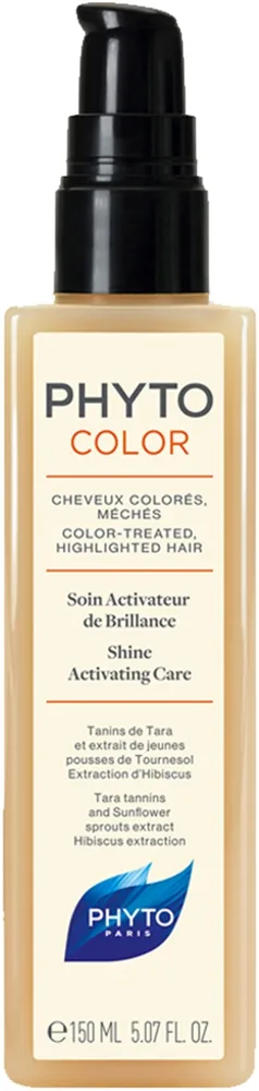 Несмываемый уход для волос Phyto Color Care Shine Activating Care для защиты цвета, активатор блеска, 150 мл
