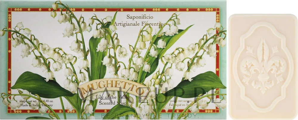 Набор мыла Saponificio Artigianale Fiorentino Lily of the Valley с ландышем, 3 x 125 г