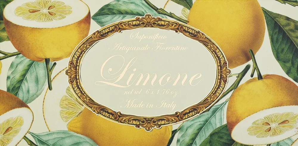 Набор мыла Saponificio Artigianale Fiorentino Lemon лимон, 6 x 50 г