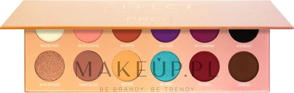 Палетка прессованных теней для век Affect Cosmetics Pressed Eyeshadow Palette In The Spotlight