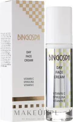 Крем для лица BingoSpa дневной с витаминами C и E и спирулиной 50 г