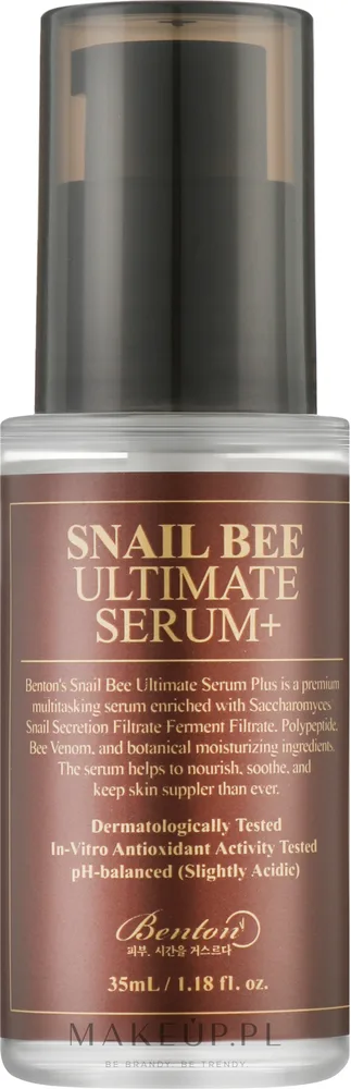 Сыворотка для лица Benton Snail Bee Ultimate с муцином улитки пчелиным ядом и ниацинамидом 35 мл