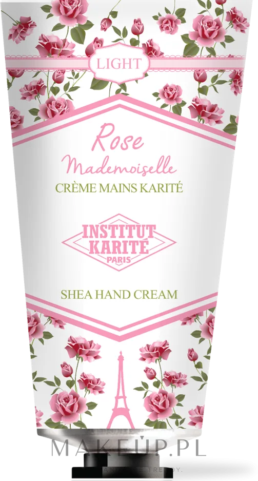 Крем для рук Institut Karite Rose Mademoiselle Light Shea с маслом ши лёгкий 30 мл