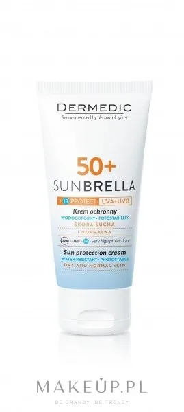 Крем для лица солнцезащитный Dermedic Sunbrella SPF50 водостойкий для сухой кожи 50 г