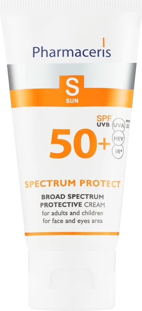 Крем для лица солнцезащитный Pharmaceris S Broad Spectrum SPF50 для взрослых и детей 50 мл