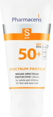 Крем для лица солнцезащитный Pharmaceris S Broad Spectrum SPF50 для взрослых и детей 50 мл