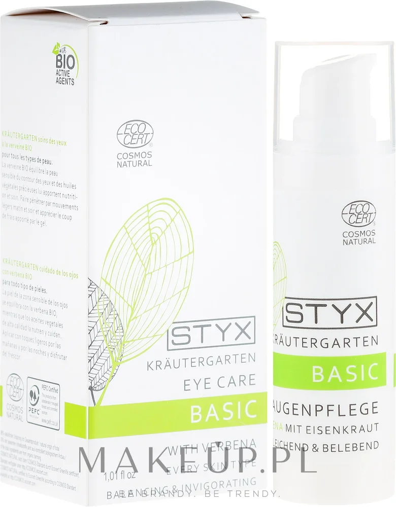 Крем для кожи вокруг глаз Styx Naturcosmetic Eye Care With Organic Verbena с органической вербеной и маслом макадамии, 30 мл